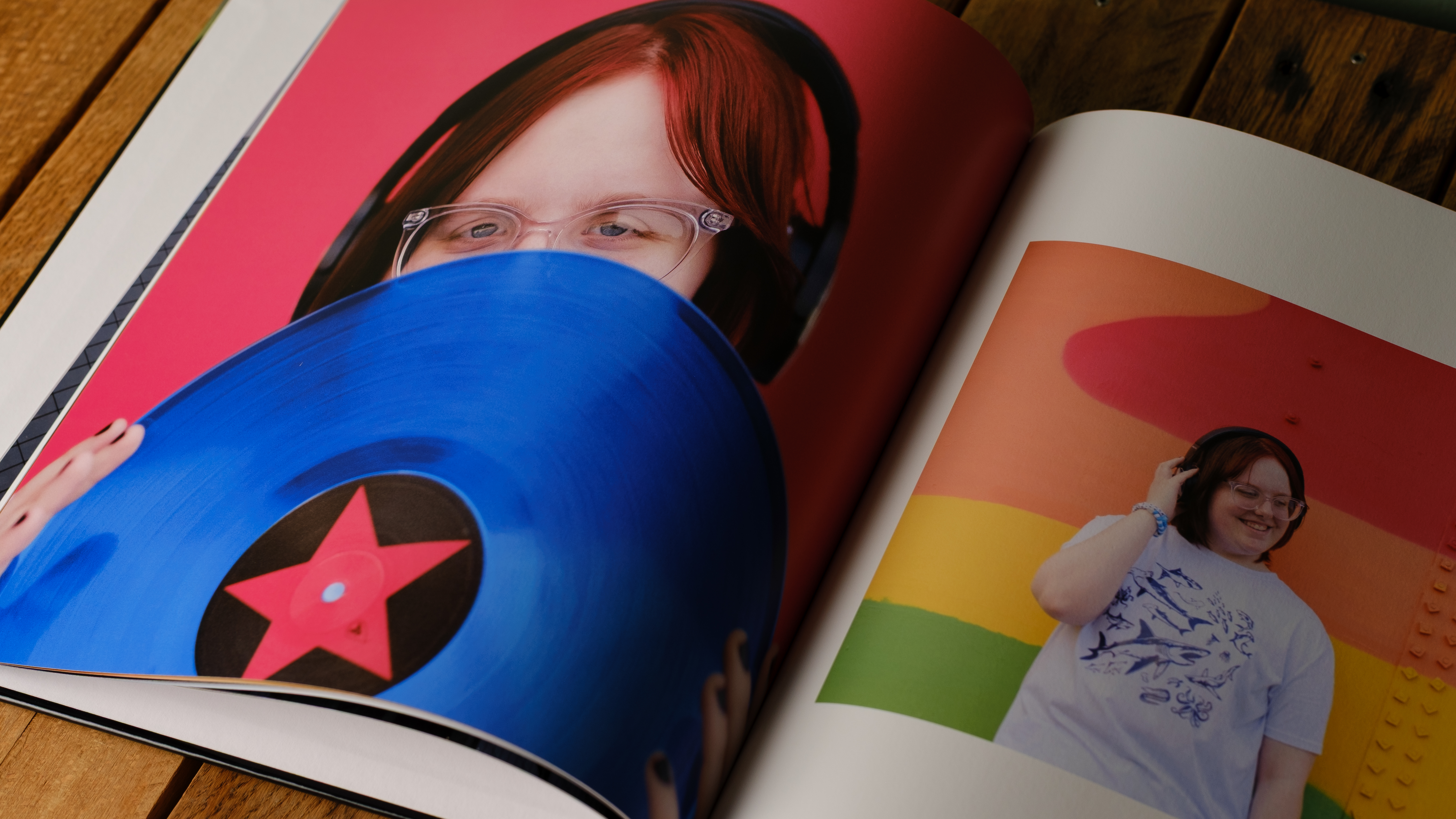 The Whitewall coffee table photo book on a desktop