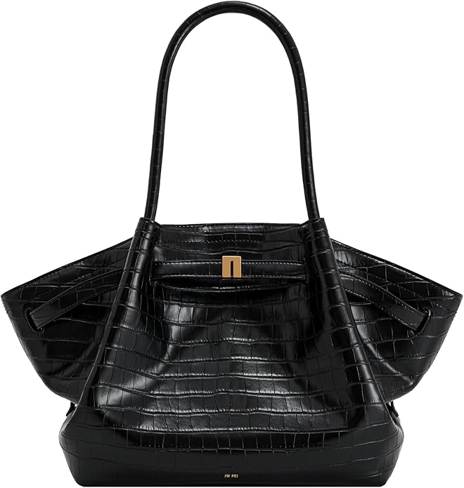 JW PEI, Jw Pei Women's Hana Medium Tote Bag - Black Croc