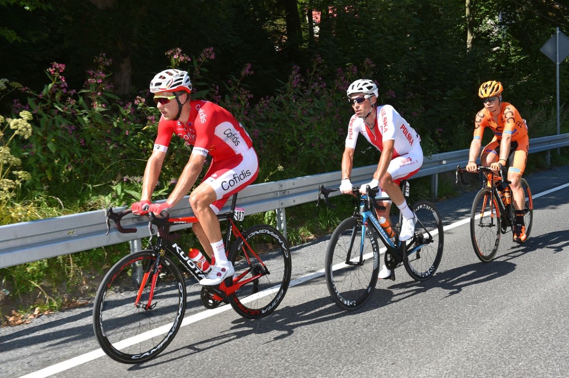 Bert Van Lerberghe leads the breakaway