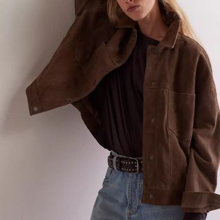 We The Free Opal Swing Suede Jacket