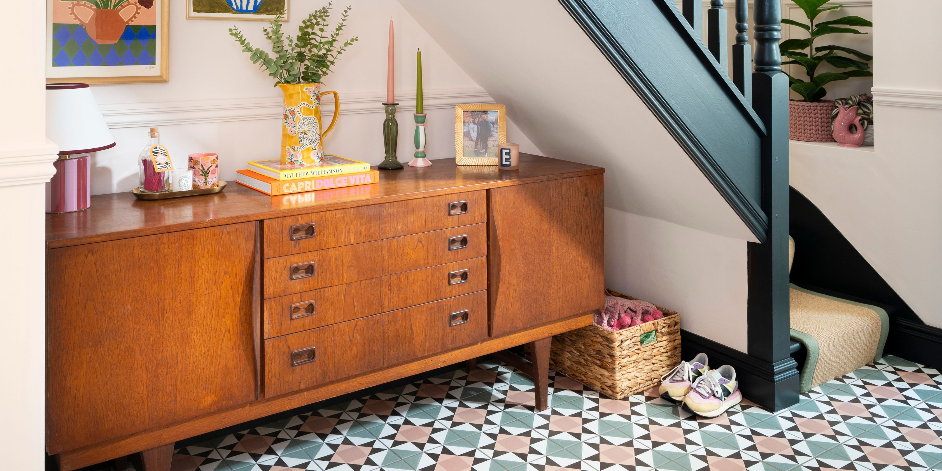 Clutter free hallway with shoe storage