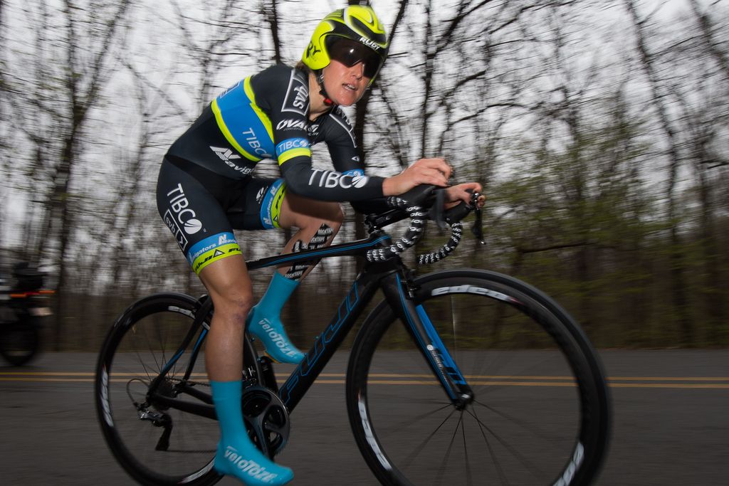 A Tibco rider giving her all
