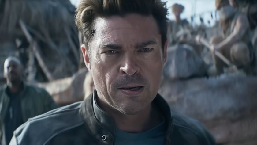 Close-up of Karl Urban&#039;s Johnny Cage in Mortal Kombat II