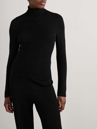 Delicash Cashmere and Silk-Blend Turtleneck Sweater