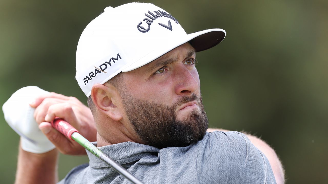 Jon Rahm during a practice round before the 2023 US Open at Los Angeles Country Club