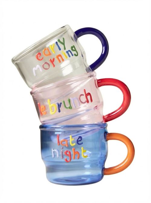 Love Notes Glass Espresso Cup