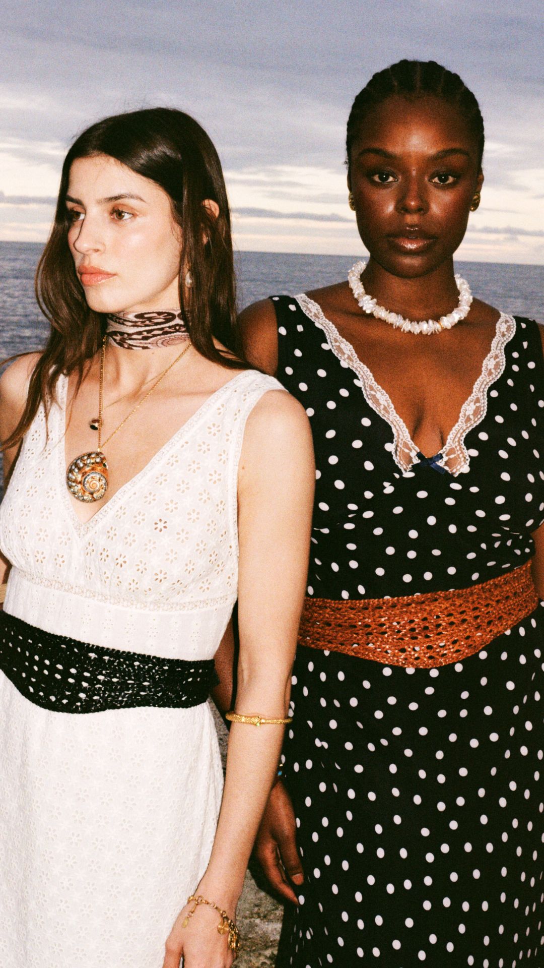 two models wearing rixo x dragon diffusion belts