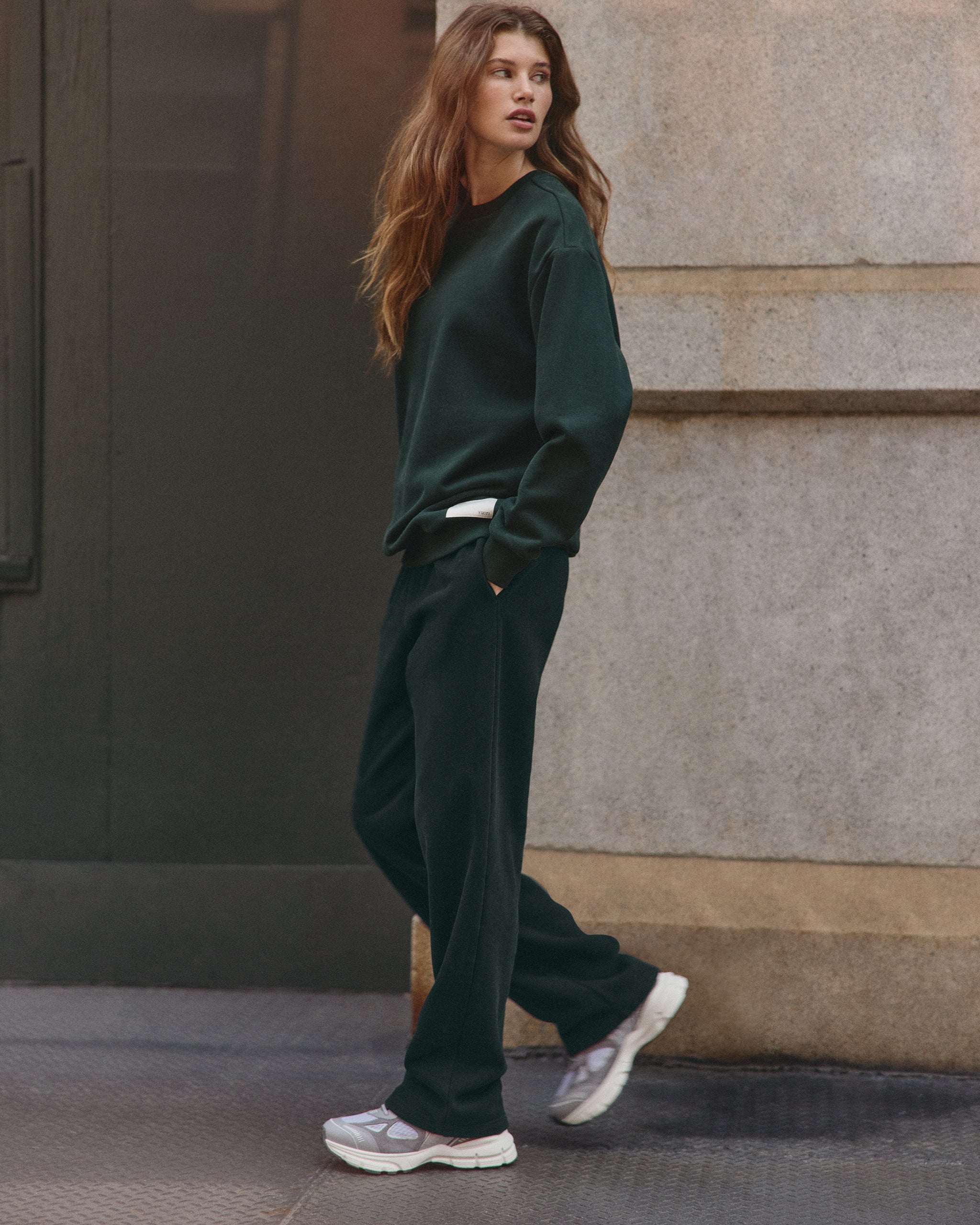 Restore Straight Leg Sweatpant - Evergreen - Xxs