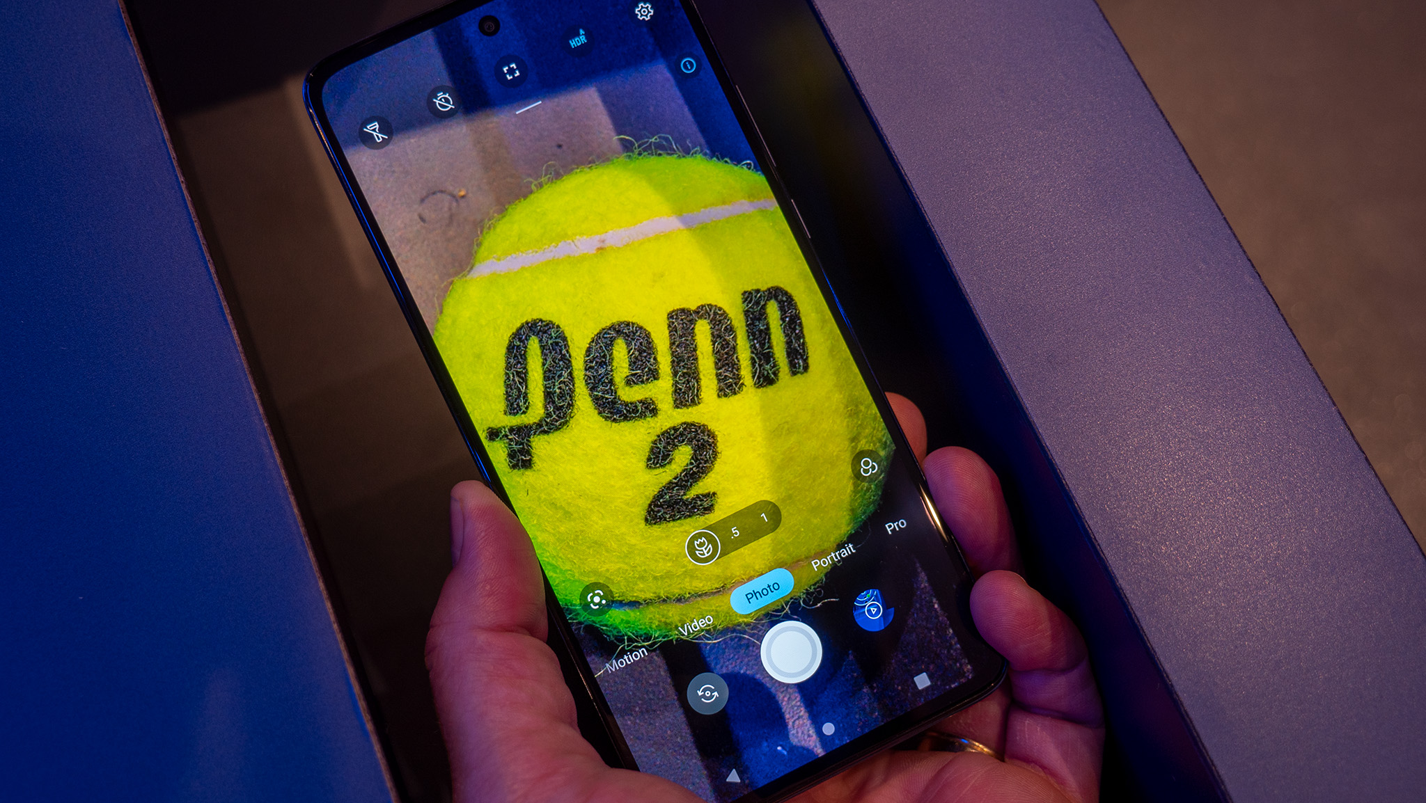 Using the macro camera on the Motorola Edge (2022)