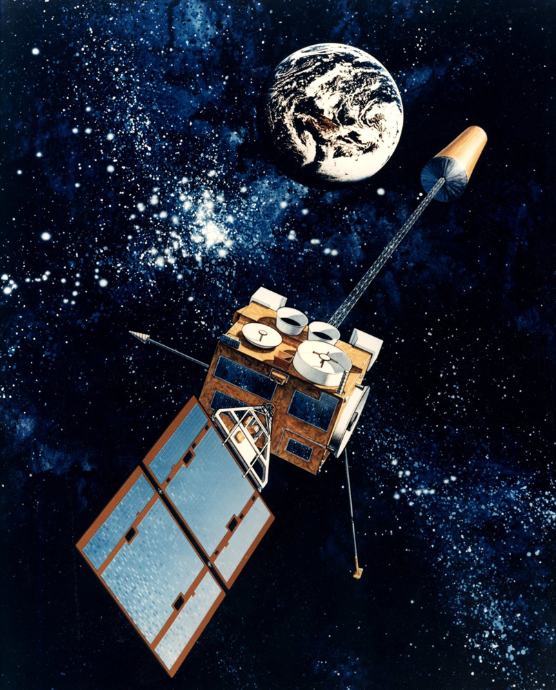 GOES satellite observing Earth.