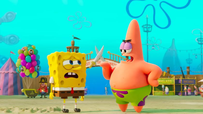 SpongeBob SquarePants and Patrick in The SpongeBob Movie: Search for SquarePants