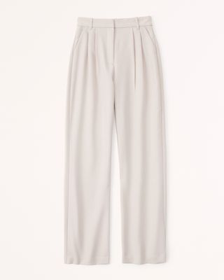 Curve Love A&f Sloane Tailored Wide Leg Pant