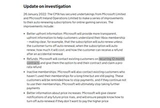 Microsoft CMA Investigation