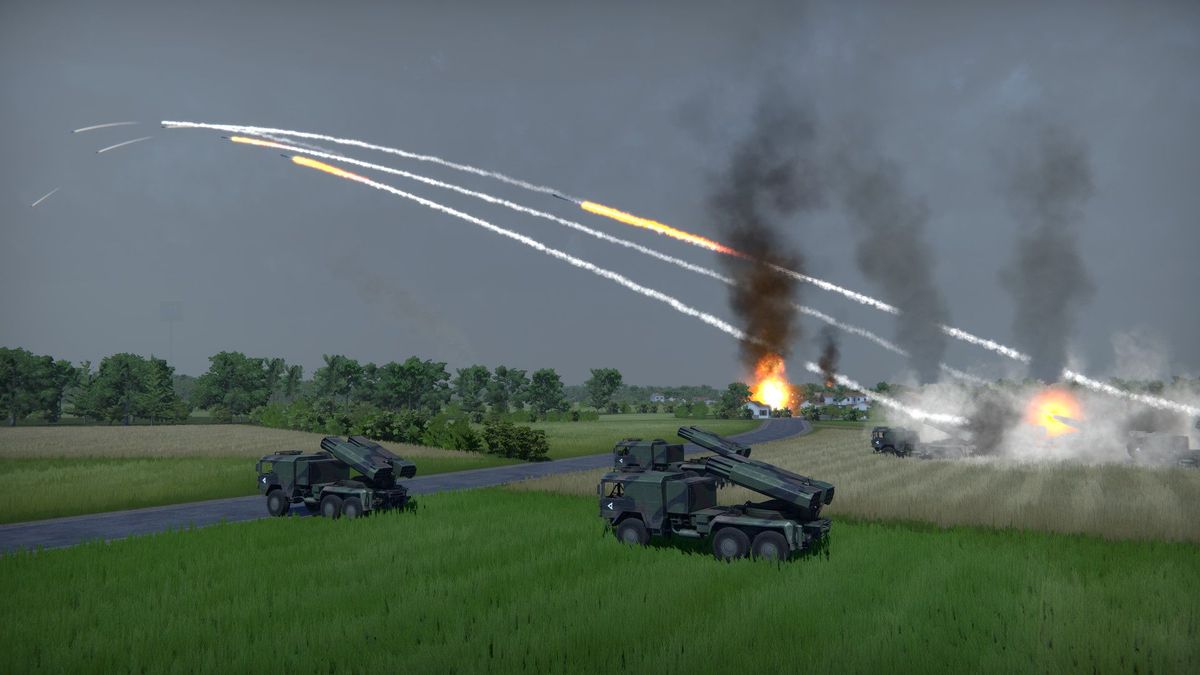 An image of warsaw pact and NATO forces fighting in the Cold War RTS Regiments.