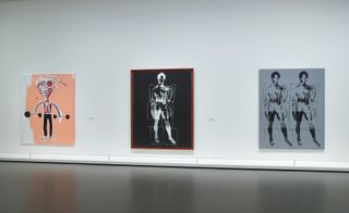 installation view: ‘Basquiat x Warhol. Painting 4 Hands’ at Fondation Louis Vuitton