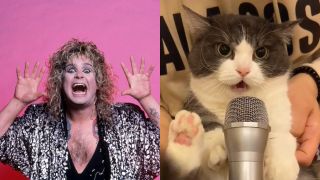 Ozzy Osbourne and cat