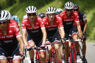 The Trek-Segafredo rode to protect Alberto Contador