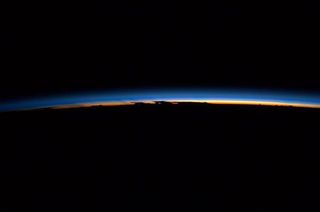Storm Clouds and the Horizon from the ISS