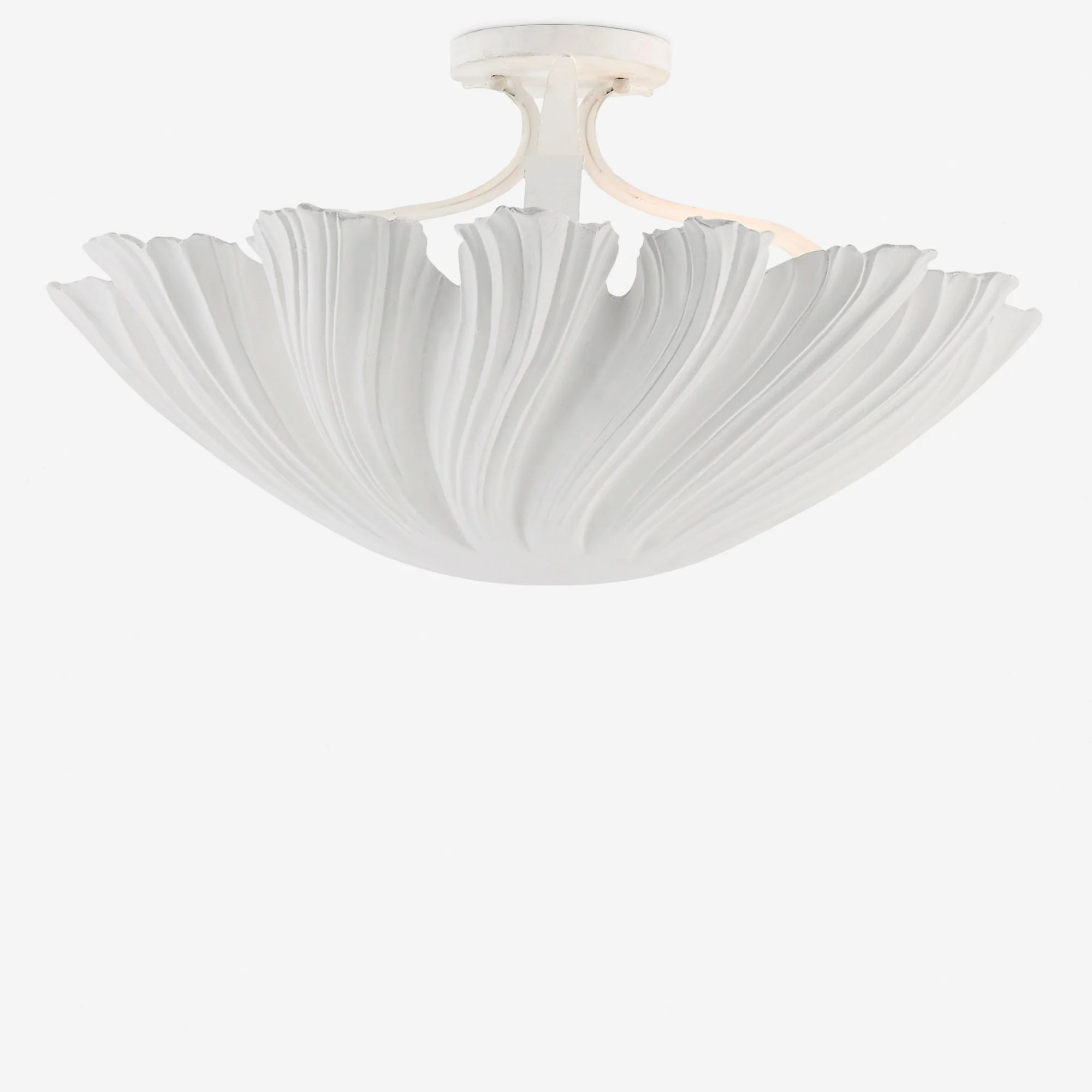 lulu and georgia white flush ceiling light