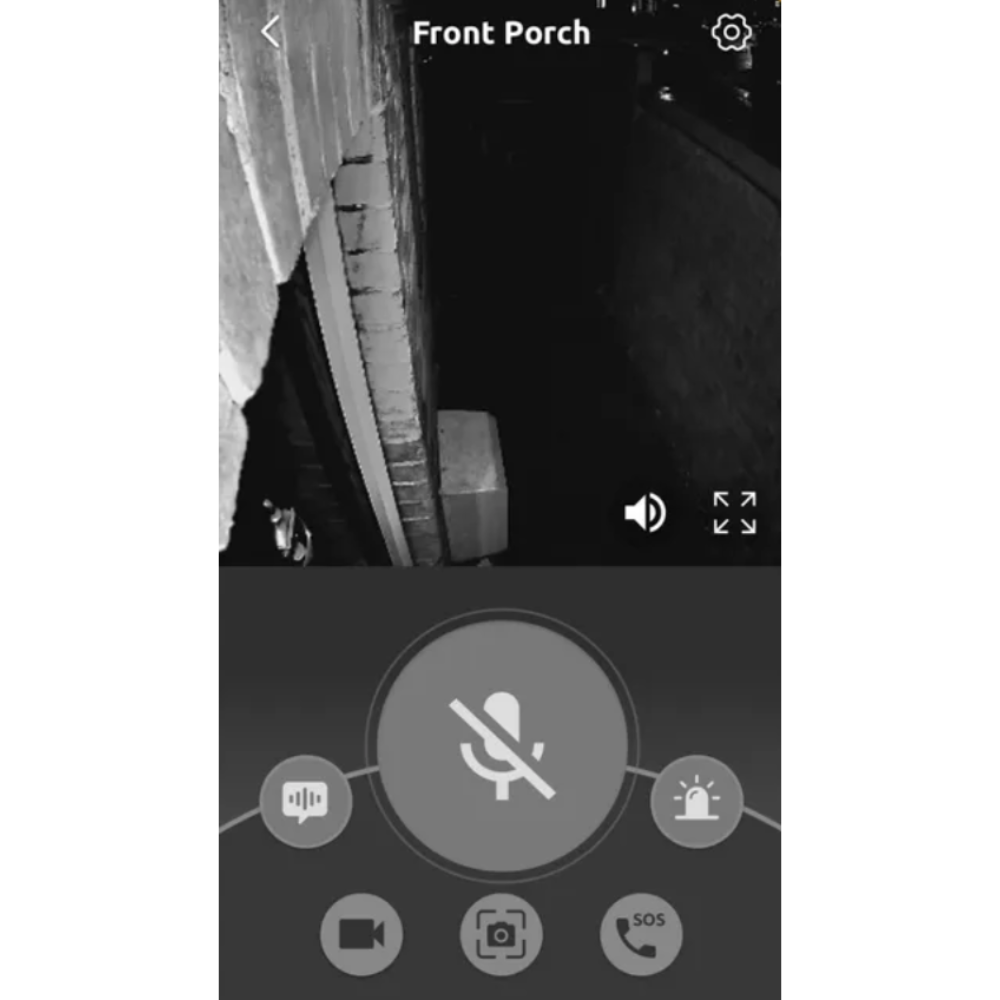App view of the Toucan Wireless Security Camera S4, one of the best pet cameras, night vision