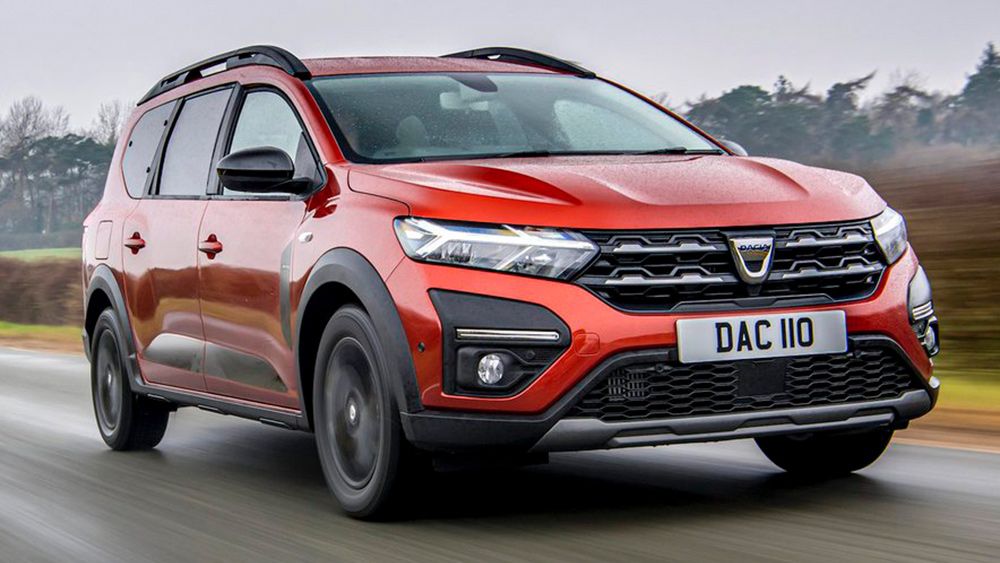 The Dacia logo on a car