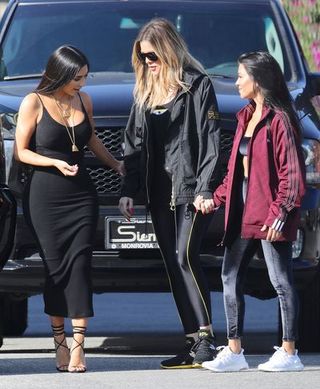 Kim, Khloe, Kourtney Kardashian at Planned Parenthood