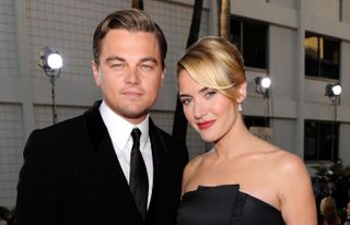 Leonardo DiCaprio and Kate Winslet arrive at the 66th Annual Golden Globe Awards