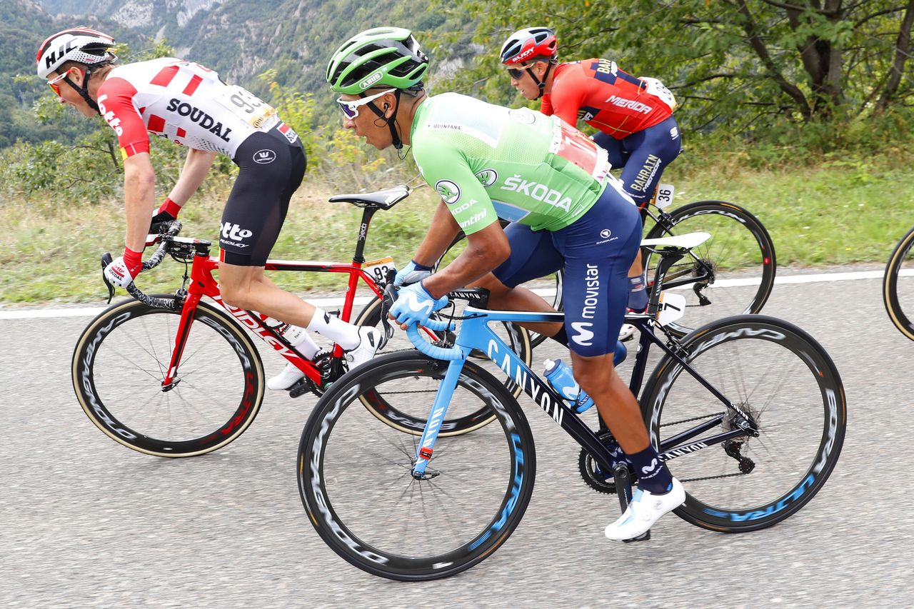 Nairo Quintana on Stage 16 of the 2019 Vuelta a Espana