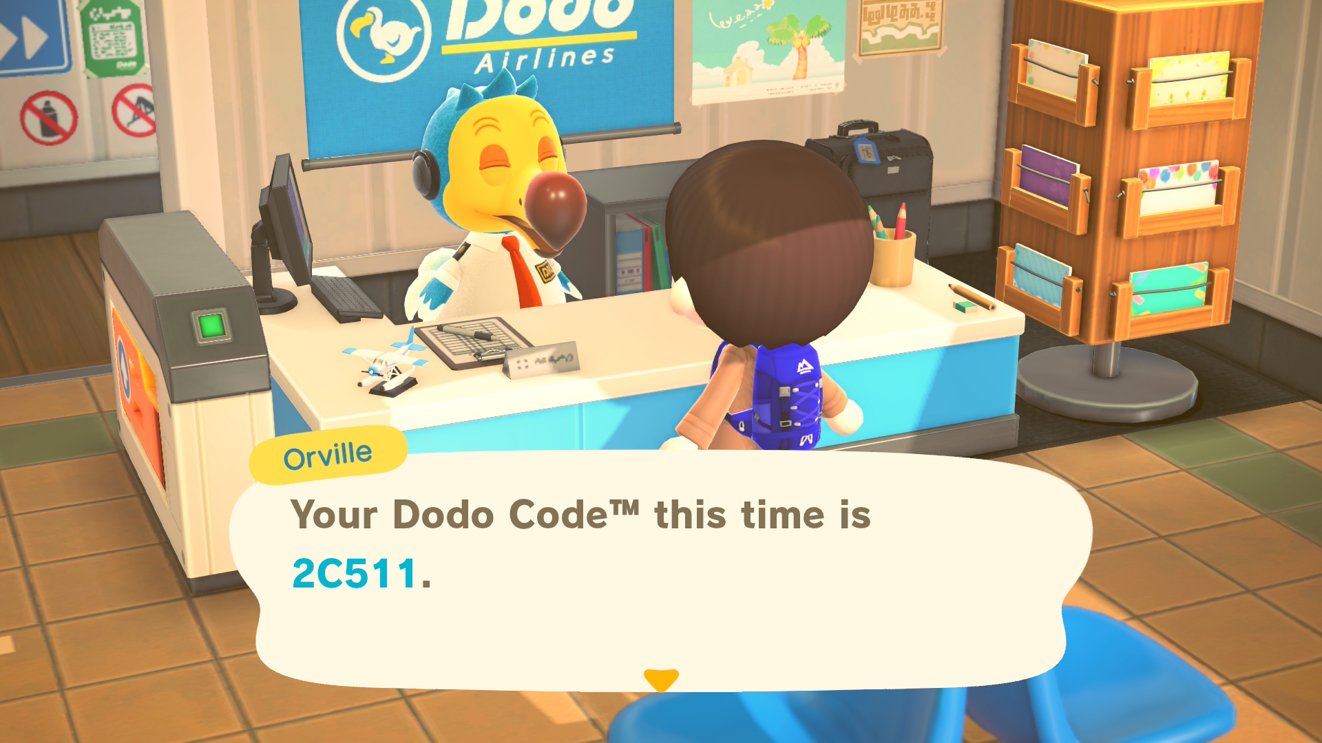 Animal Crossing New Horizons multiplayer dodo code from Orville