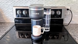 Keurig K-Crema coffee maker on a kitchen counter