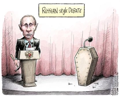 Political cartoon World Putin