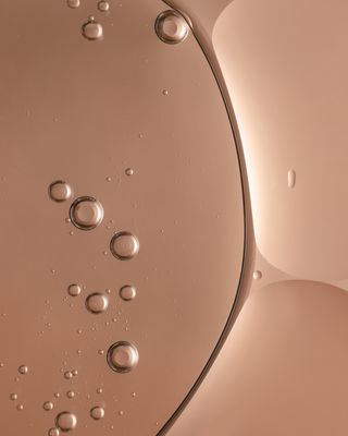 Up-close texture of skincare liquid