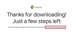 How to download Google Chrome - download manually