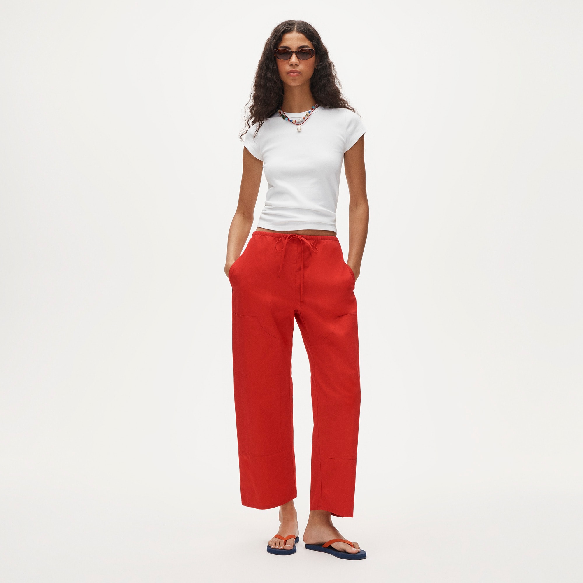 J.Crew, Luna Pant in Cotton Poplin