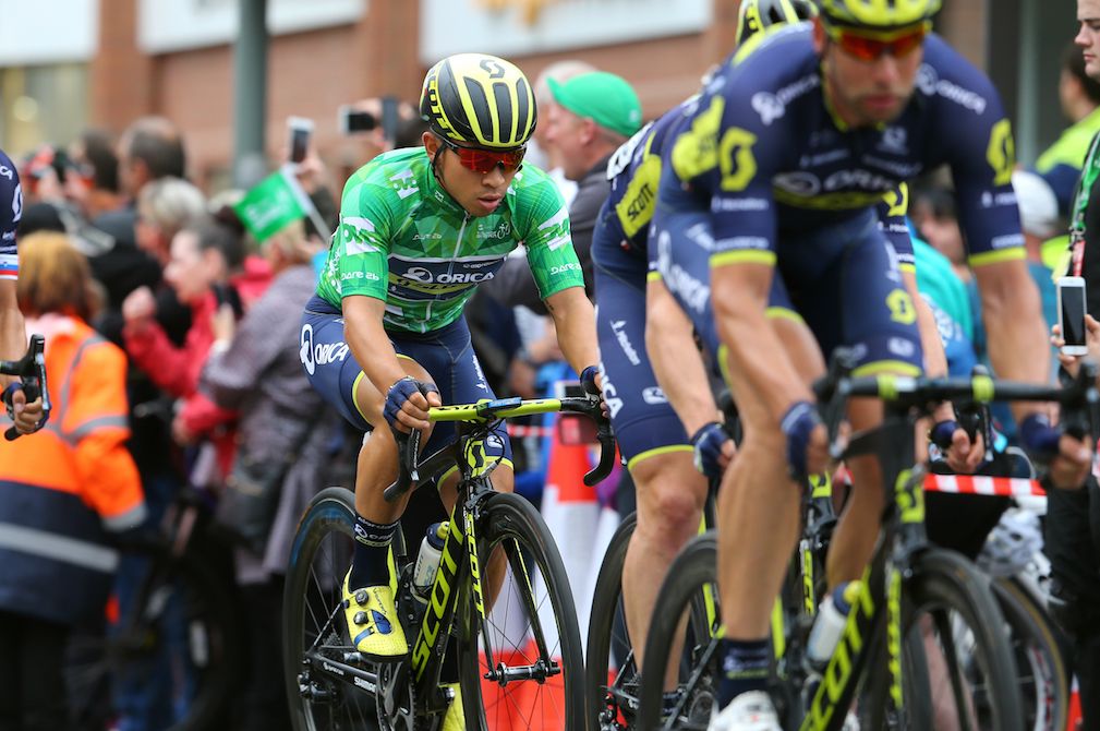 Caleb Ewan at the Tour of Britain