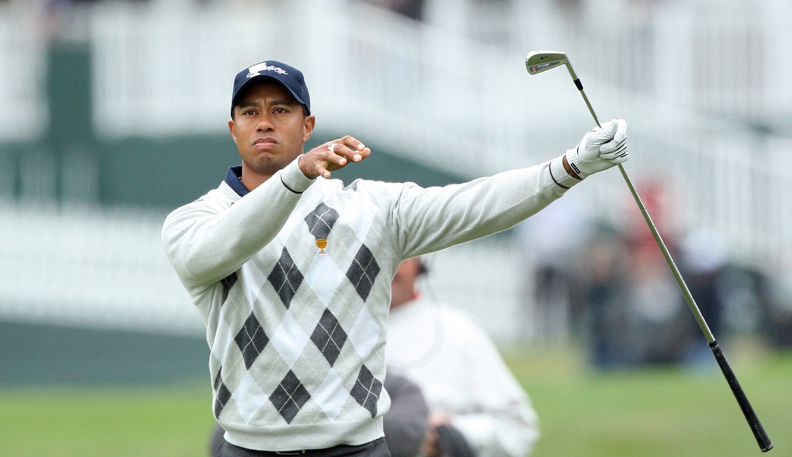Tiger Woods walks after a shot