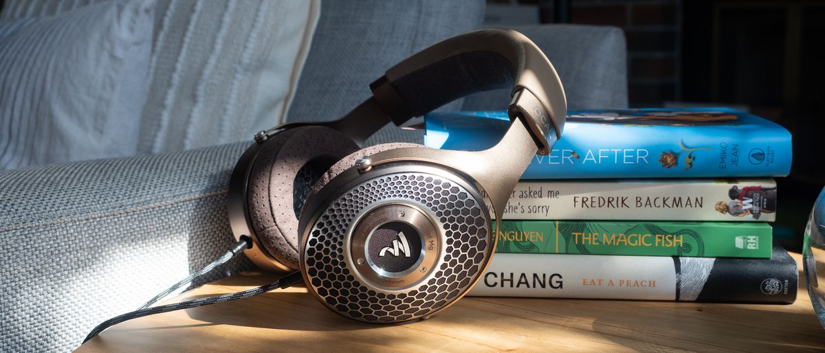 The Focal Clear Mg on a table.