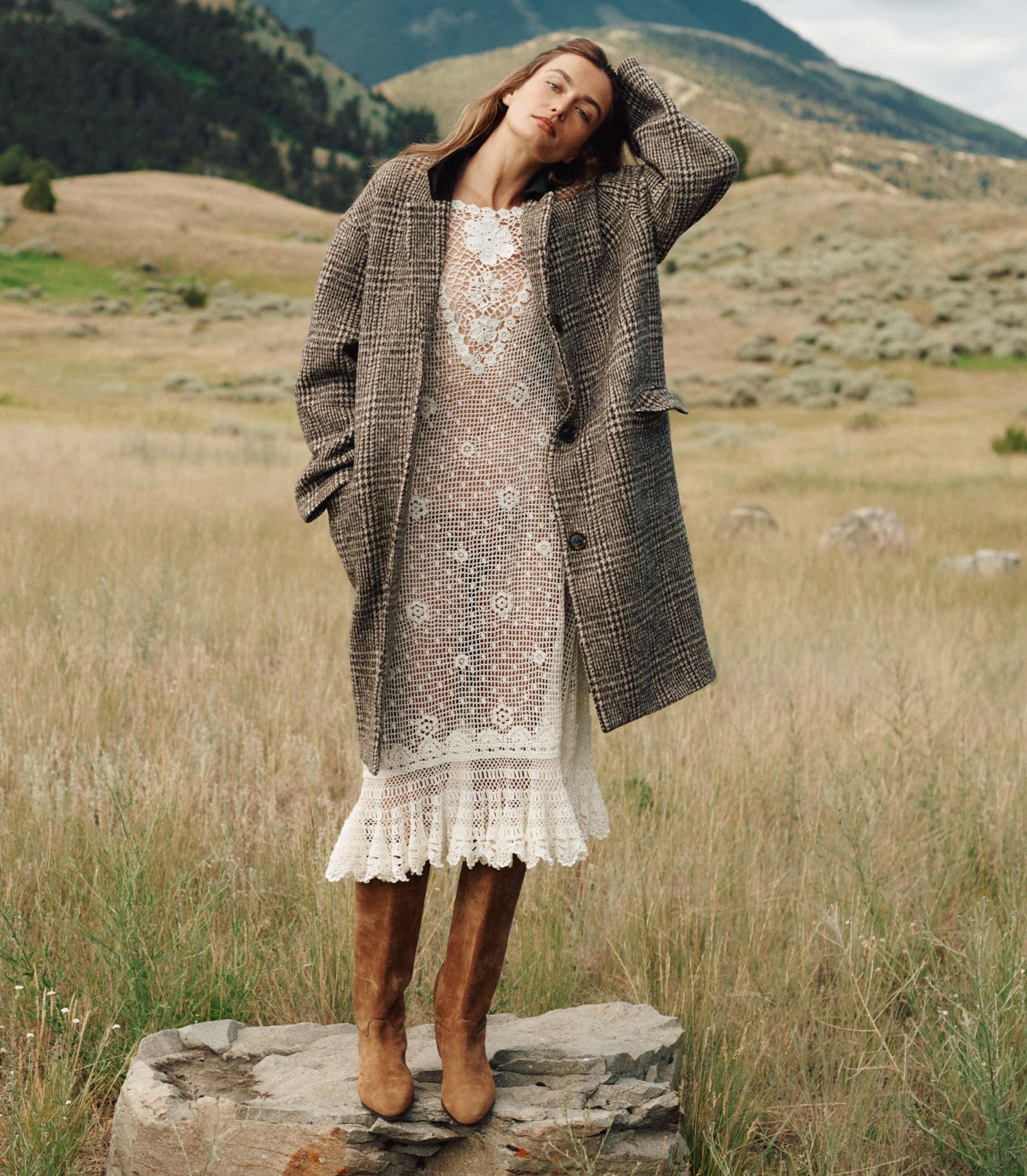 Dover Coat -- Lascelle Houndstooth Check