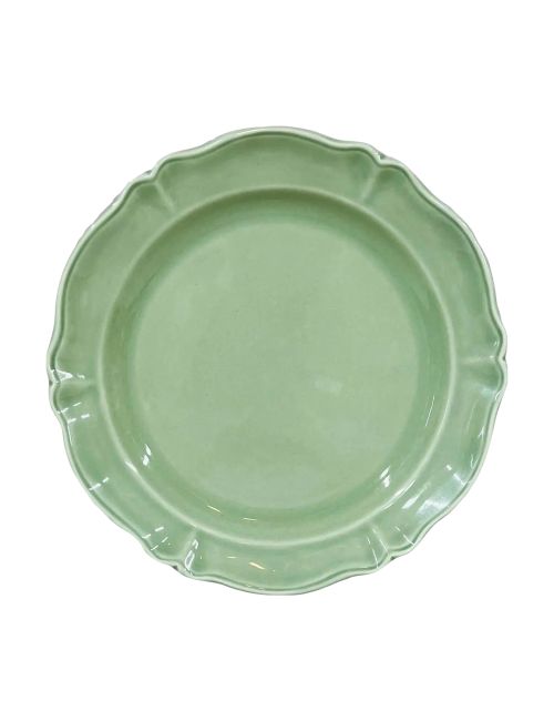 Varages Chop Plate in Pale Green, Made in France