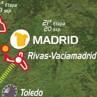 2009 Vuelta a España stage 21 map