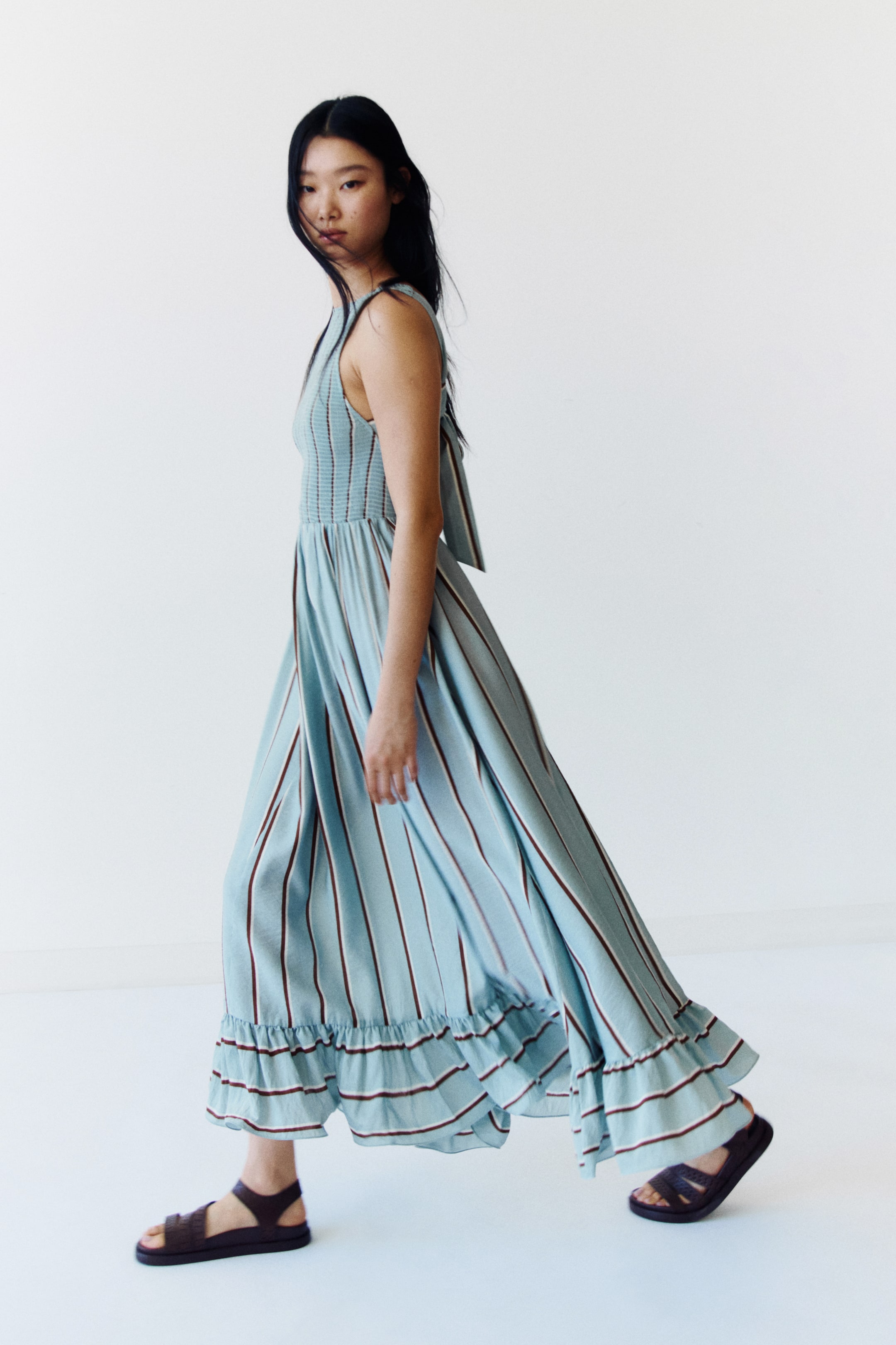 Smocked-Bodice Dress