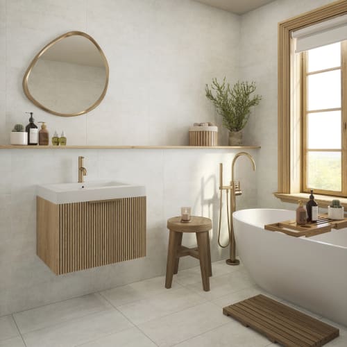 Wickes York White Ceramic Wall &amp;amp; Floor Tile