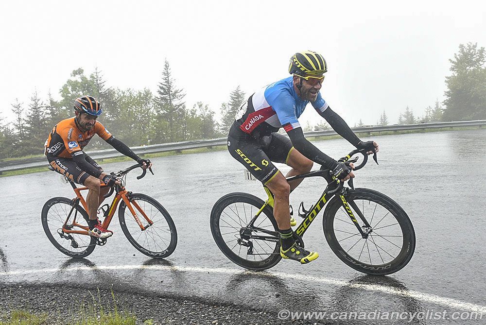 Svein Tuft (Team Canada) and Francisco Mancebo Perez (Inteja-Mmr Dominican Cycling Team)