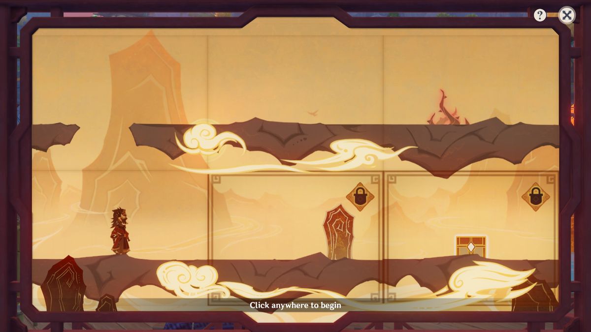 Genshin Impact Paper Theater - Over Mountains scene one