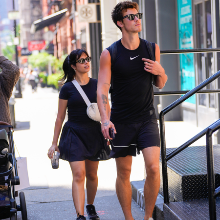 Camila Cabello and Shawn Mendes is seen on May 25, 2023 in New York City.