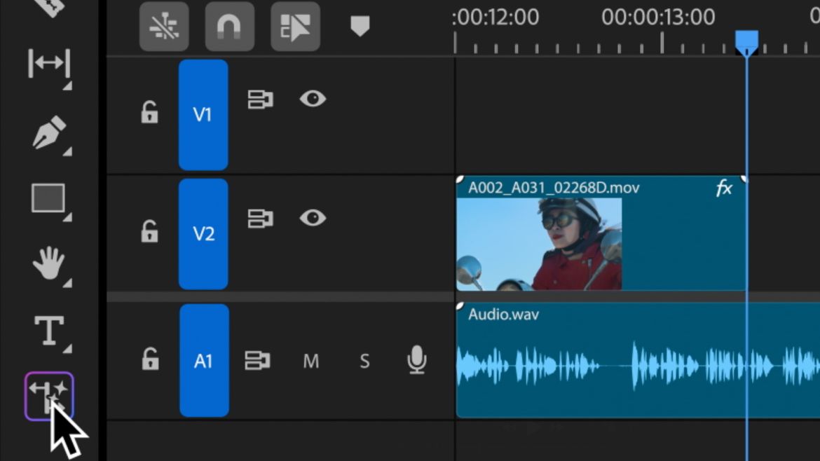 A screenshot from Adobe Premiere Pro's April 2025 update