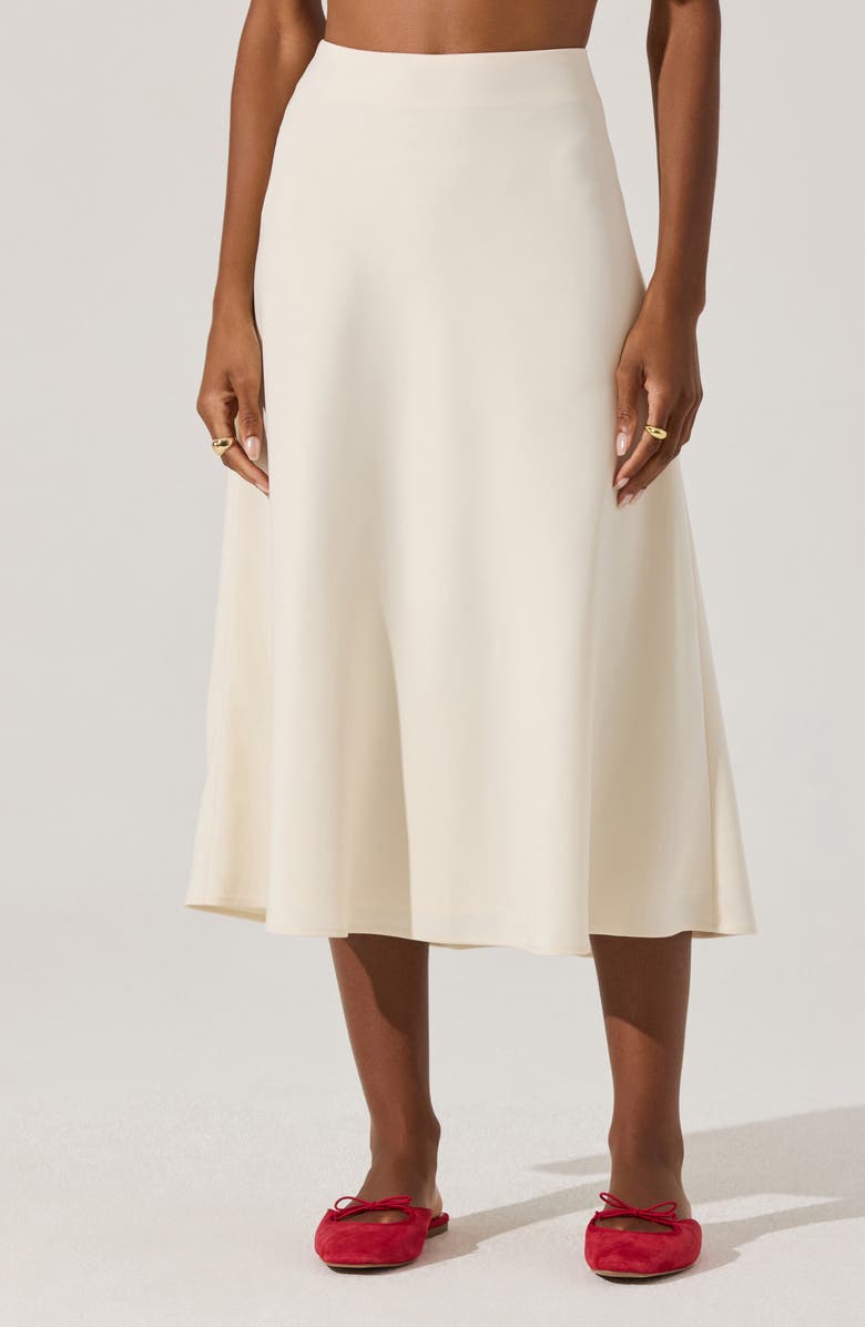 Flared Midi Skirt