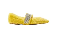 Jimmy Choo yellow flat slipper