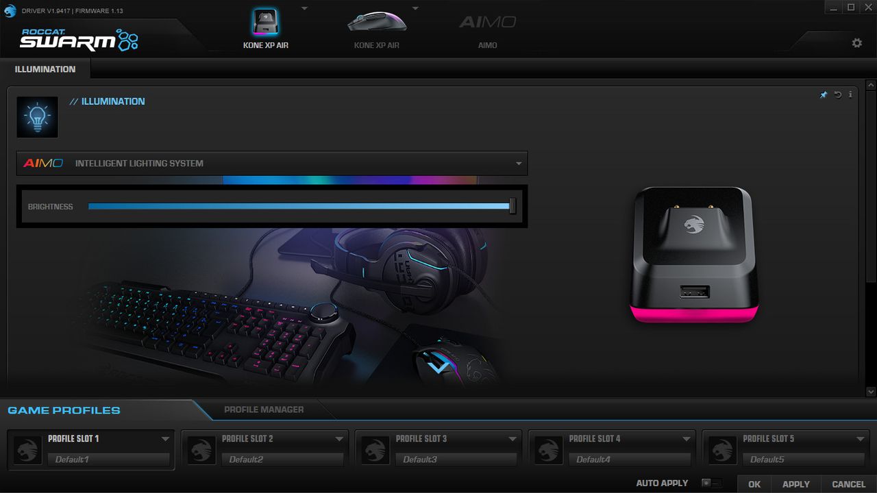 Roccat Kone XP Air Swarm software