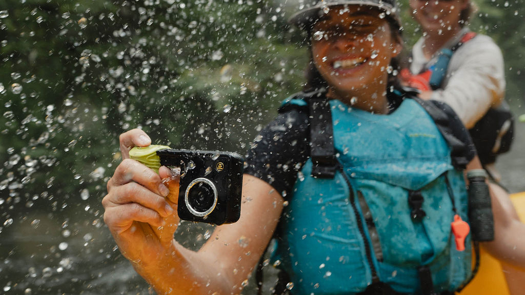 The Nocs Provisions Portal AFN7 Adventure Camera used outdoors